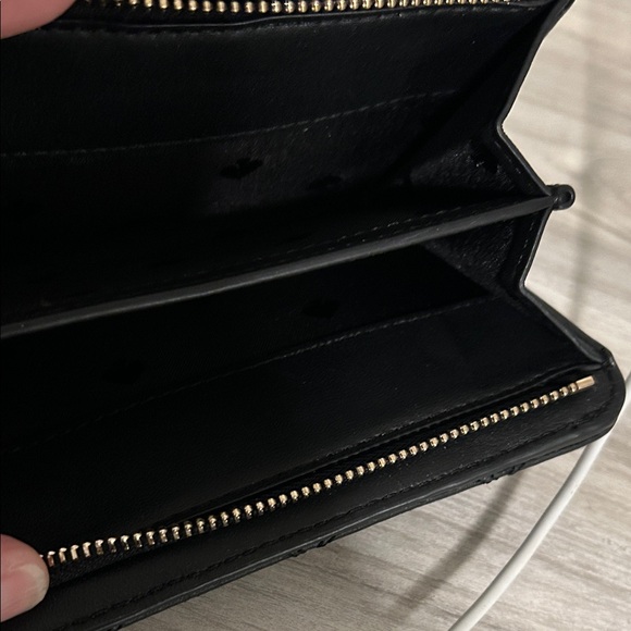 Kate Spade Quilted Black Leather Wallet - Picture 7 of 9